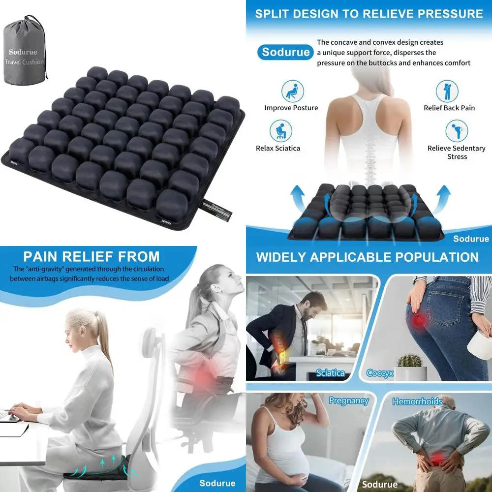 

Эргономичная дорожная подушка для сидений самолетов, автомобилей и стадионов — прочная и комфортная опора для тела