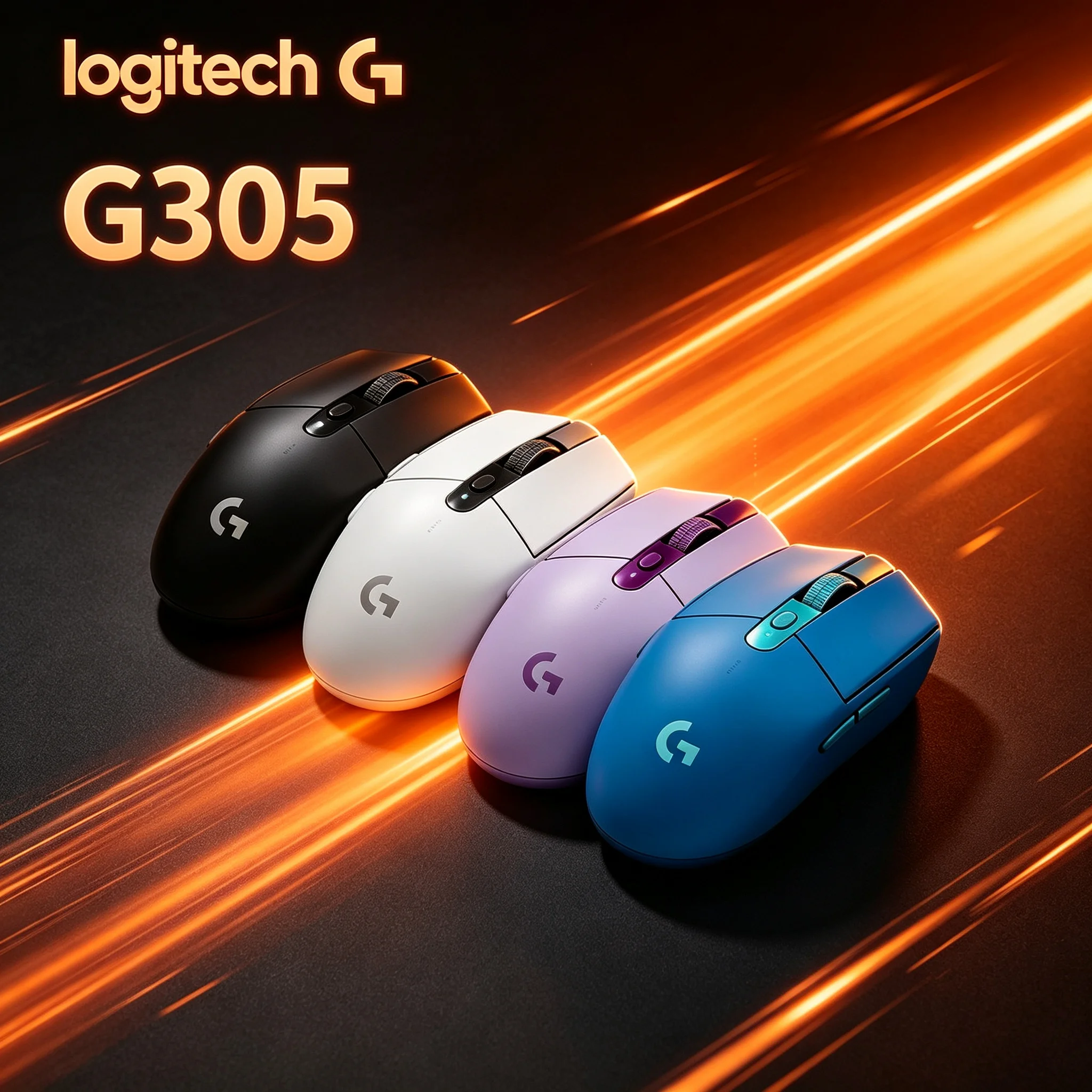 Logitech G305 Wireless Mouse Multi‑Scene Use For Gaming Esports Office Work Daily Life 6 Macro Buttons For Gamer Office User