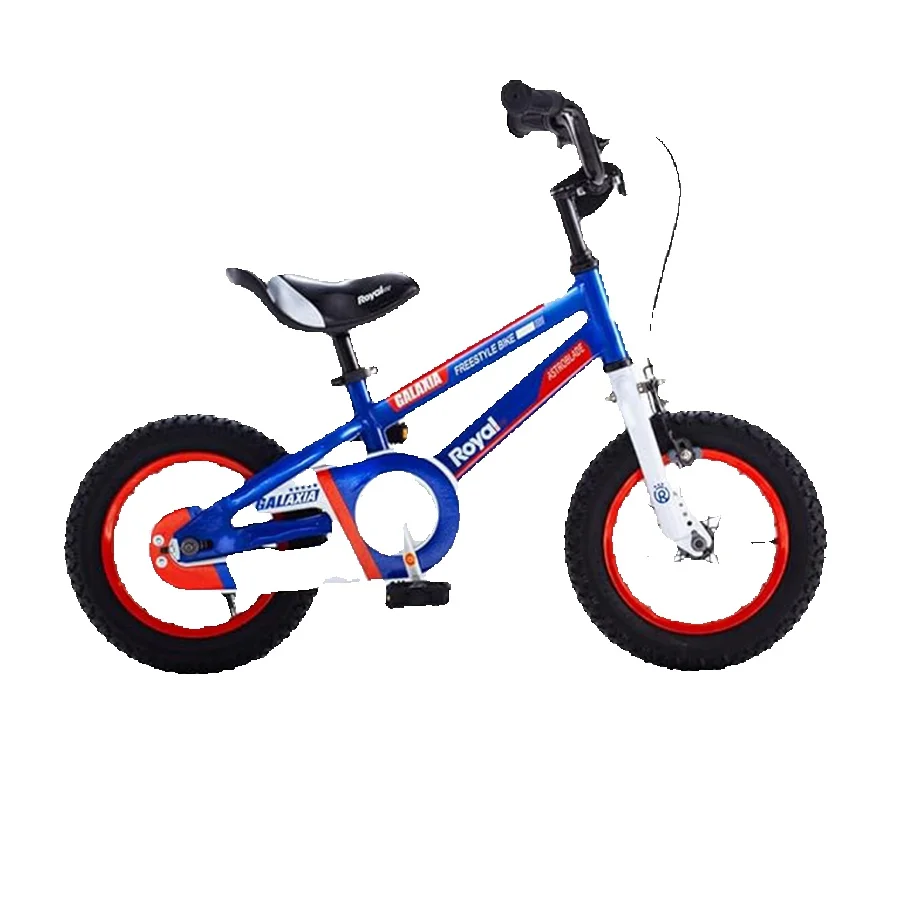 RoyalBaby Galaxia Vélo pour enfants en bas âge, vélo à roues de 16 pouces pour débutants, garçons et filles âgés de 4 à 7 ans, béquille, bleu