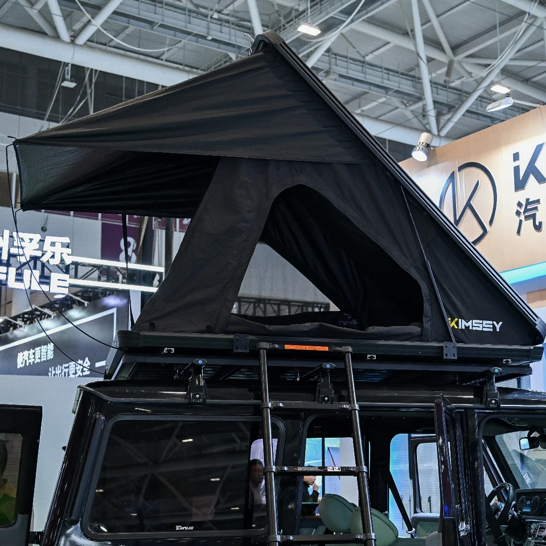 UTV&ATVEconomical Practical Custom Off-road Pickup Camper   Aluminum Hard Shell Triangle Outdoor Camping Car Roof Top Tent