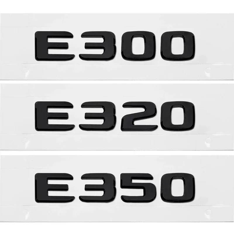 ثلاثية الأبعاد رسائل جسم السيارة ملصق الخلفية الذيل الوفير شارة لمرسيدس بنز E200L E260L E300 E320L E320 E350L E350 E500 E550 E Class