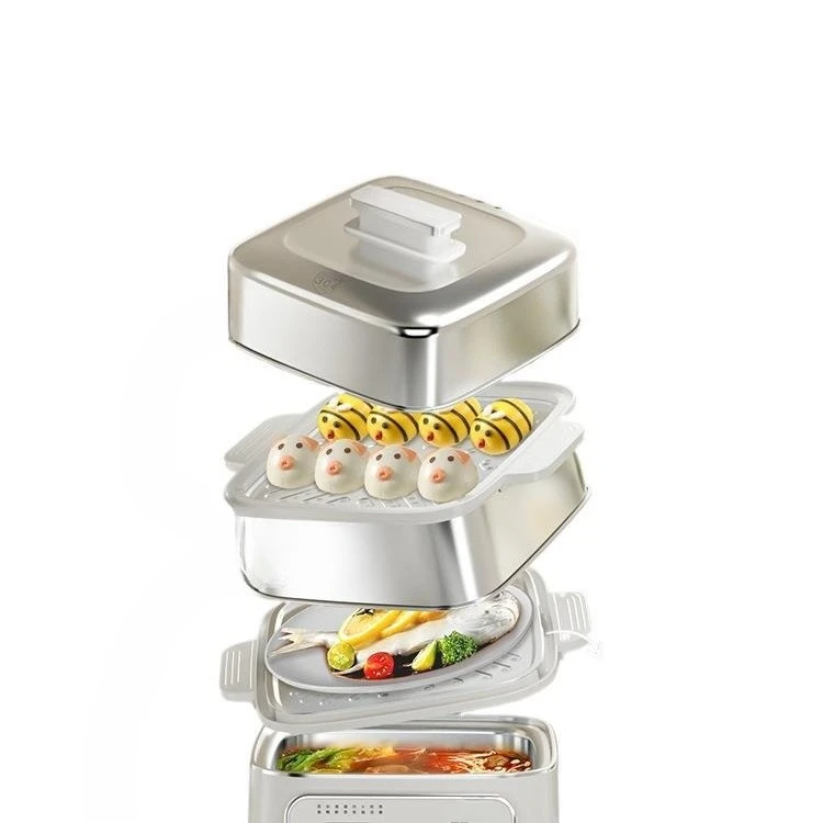 

Steamer electric, steamer stainless steel, household large capacity multi-function