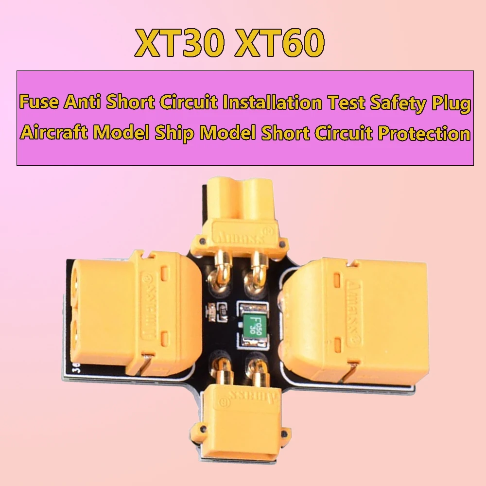 XT30 XT60 Rauchstopper Männlich Weiblich 1-6S Selbstheilende rücksetzbare Sicherung Rauchtestwerkzeug für RC Modell FPV Drohne Boot Pasrt JHEMCU