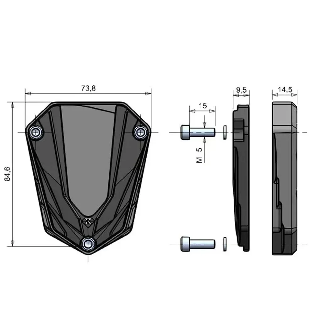 Fit Zontes GK 350 Motorcycle Refits Side Support Pad Foot Pad Lncreases Skid Resistance And Widens For Zontes GK350