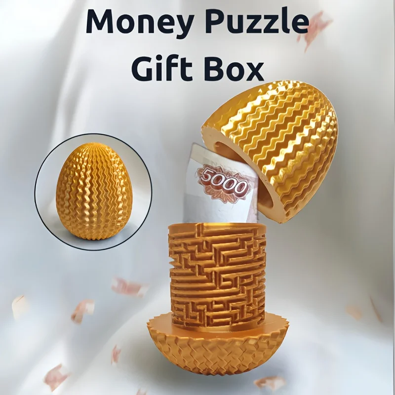Boîte à puzzle créative en forme de labyrinthe pour argent, porte-cadeau unique, coffre-fort surprise pour Noël, anniversaire, Pâques, cadeau d'anniversaire