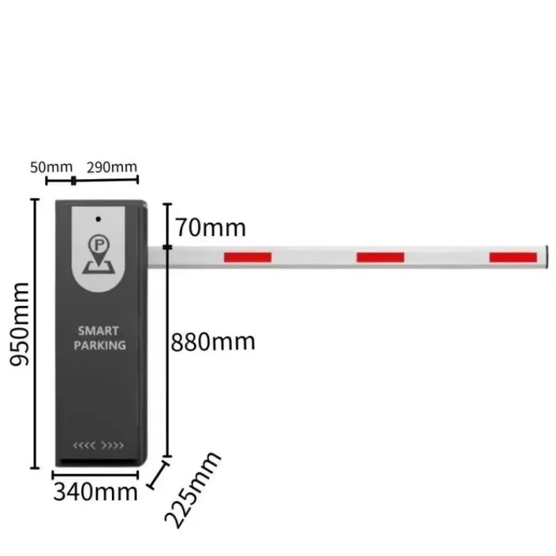 

Zento China Barrier Gate Manufacturer Security RFID Card Vehicle Access Control Best Price Barrier Gate