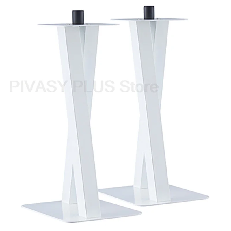 

60-120CM Height Speaker Stand Adjustable Audio Bracket Piano Finish Base Loudspeakers Holders Sand Fillable For Home Theater DJ