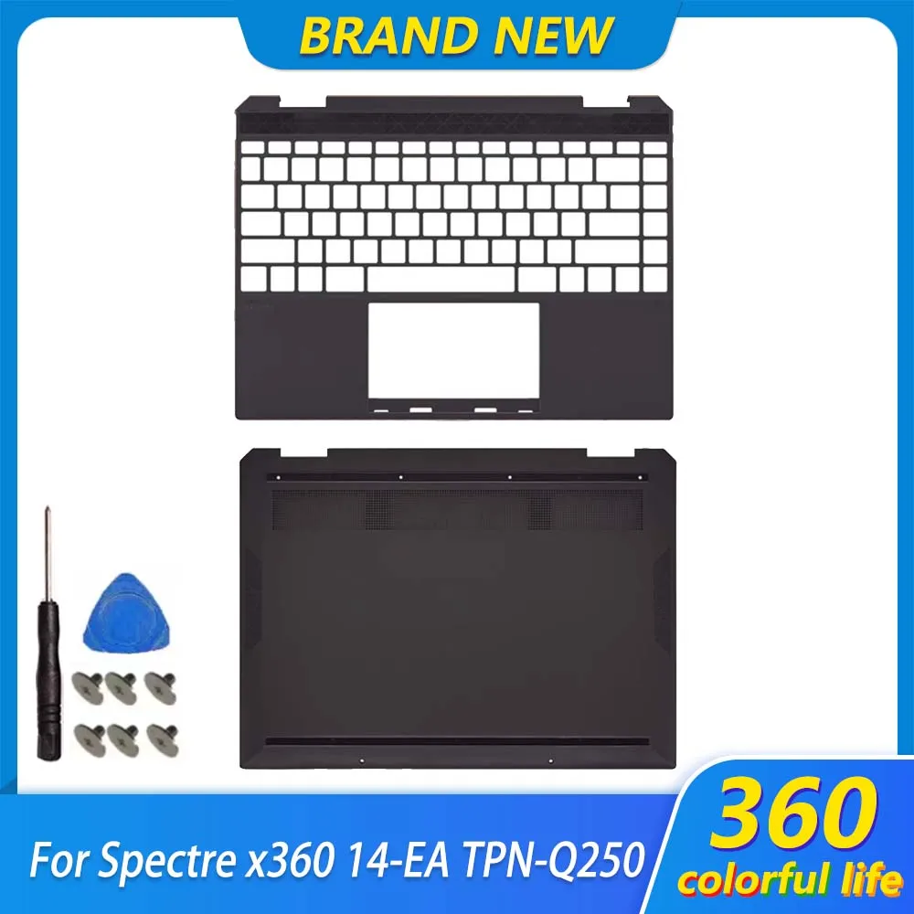 

Original Palmrest Bottom Case For Spectre x360 14-EA TPN-Q250 Laptop Upper Top Case Lower Bottom Cover Brown