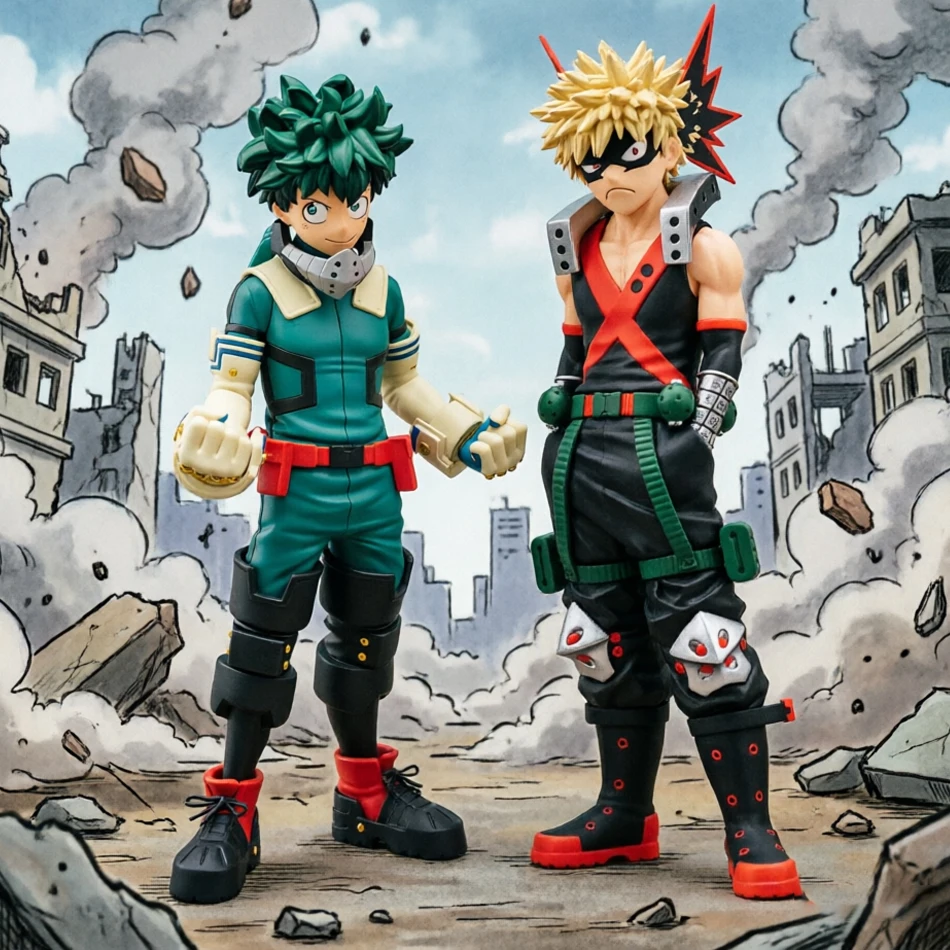Nova Figura de Anime My Hero Academia 2026 em PVC, Coleção de Figuras Age of Heroes, Decorações e Brinquedos para Crianças