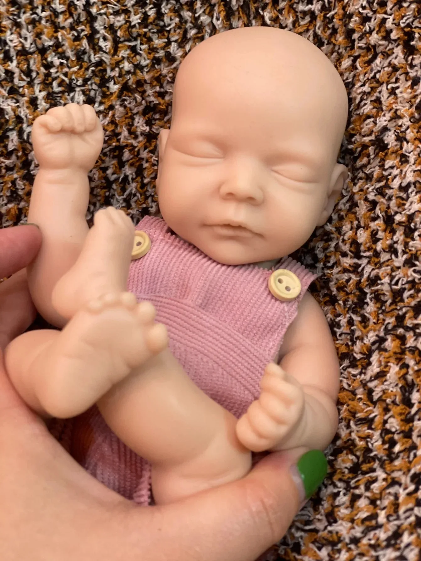 1 PC Lifelike Bebe Full Body Soft Touch Silicone Bebe Reborn Girl Unpainted  Cute Sam Baby