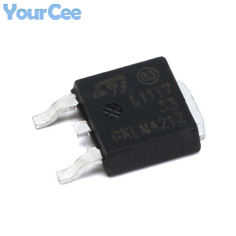 10pcs LD1117 LD1117DT33 LD1117DT33CTR TO-252-2 Chip Low Voltage Difference Linear Regulator LDO IC SMD