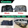 Toyota Hiace 2005-2009 용 1 쌍의 자동차 앞 범퍼 헤드 라이트 LED 헤드 라이트 전조등 헤드 램프 1