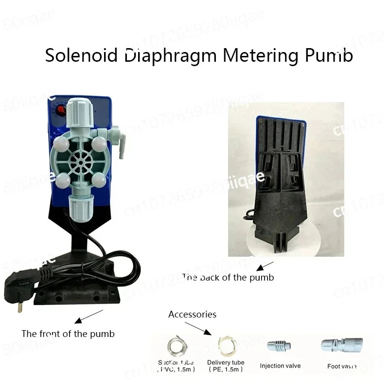 Chemical electronic metering electromagnetic diaphragm for acid chlorine additive treatment