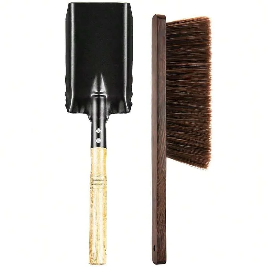 

Fireplace Cleaning Tools Set Indoor, Fireplace Shovel For Ash, Fireplace Brush, Black Silicone Gloves, Outdoor Fireplace Tools