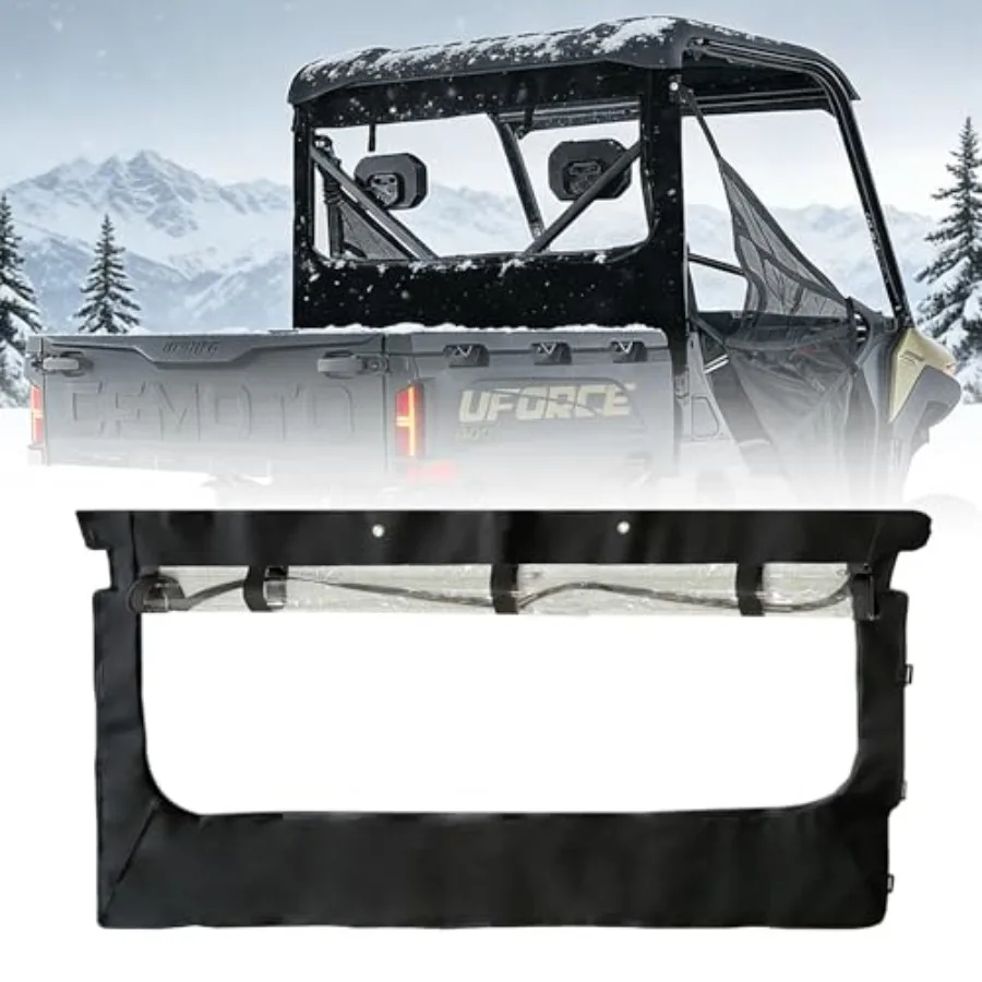 

CFMOTO Uforce 600 Rear WindshieldUTV Cab Enclosure Water-Resistant Zipper-open Windscreen Compatible with CFMOTO Uforce 600 Acc