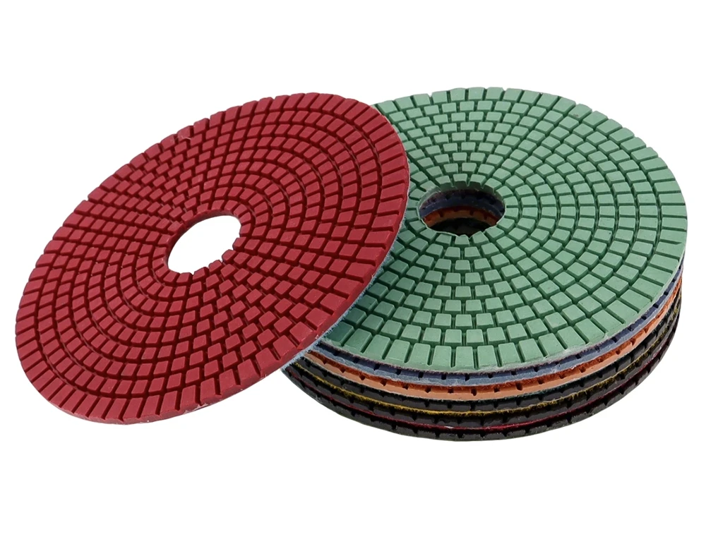 6 Zoll Diamant-Polierpads für Granit- oder Betonböden 150mm Flexible Nass-Polierpads Marmor Terrazoo Schleifscheiben – Detail 4