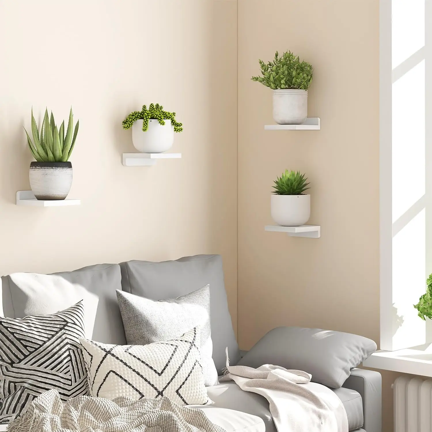 4-Pack 5″ Floating Shelves 3