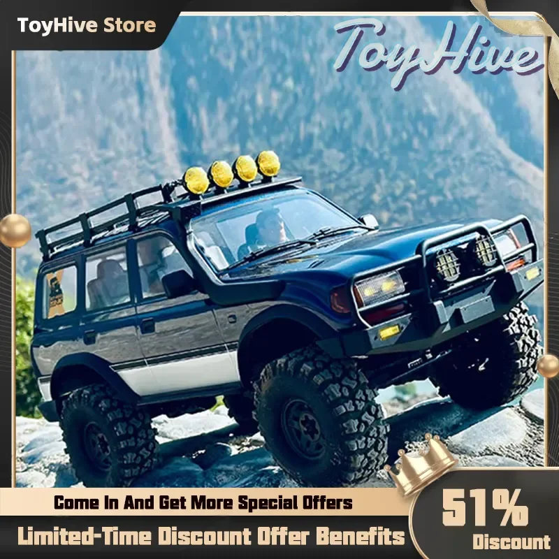 

FMS New Fcx10 Pro Toyota Lc80 Simulation Off-Road Climbing Vehicle Officially Authorized High And Low Speed Remote Control