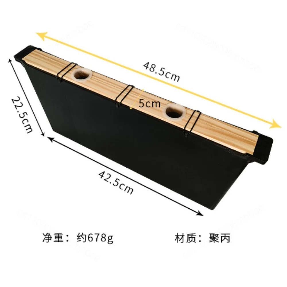 6L PP American Landstrotter Bee Feeder with Black Wood Cover, Beehive Sink and Bee Feeder