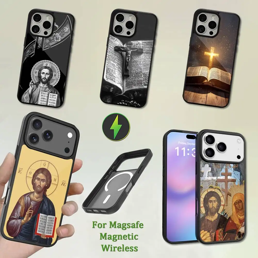 

Church Orthodox Cross Icon Case For iPhone 13,12,11,16,15,17,14,Pro,Max,Plus,Mini, With Magsafe,Magnetic Wireless Charging