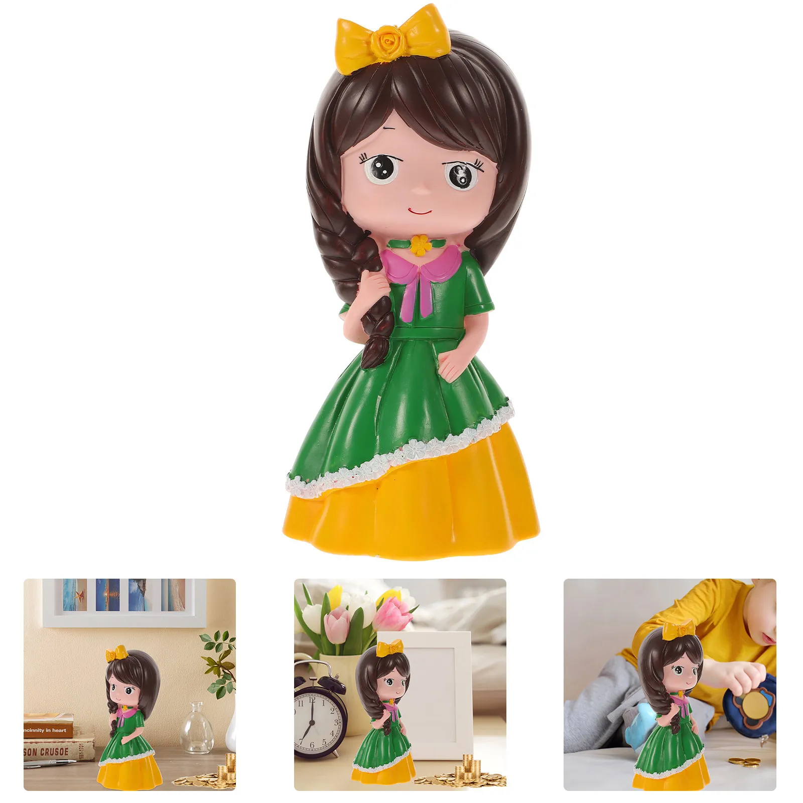 

Копилка-принцесса многоразовая для детей: девочек и мальчиков, для накопления денег, обучения финансовой грамотности, декор для рабочего стола и книжной полки