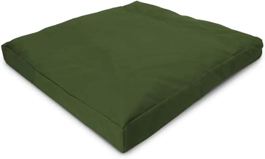 

Zabuton Meditation Cushion 24x24x2 - Cotton Floor Seat Pad for Yoga, Kneeling, Posture Support - Washable Cover - Earth