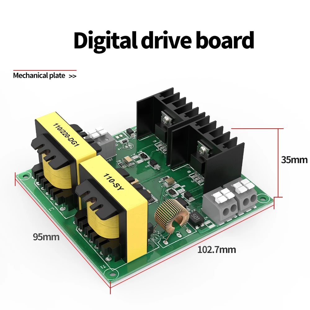 Granbo Original 40KHz Mechanical Drive Board 60W-180W 110V/220V Ultrasonic Cleaner PCB Kit