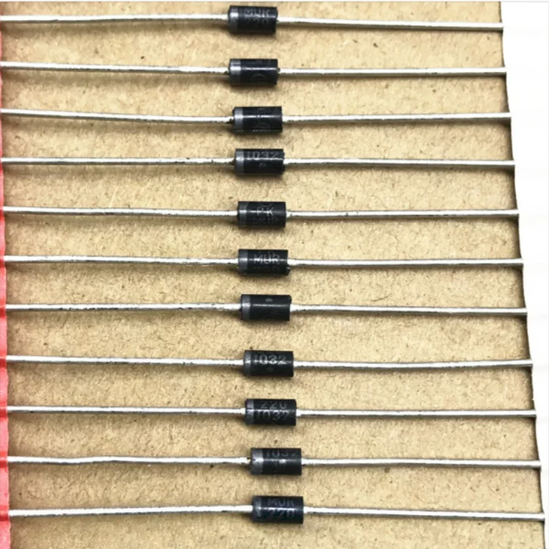 20PCS MUR220RLG DO-41 Axial Lead 2A 200V Ultrafast Recovery Rectifier Diode 35ns Tape & Reel Discrete Diode Electronic Component