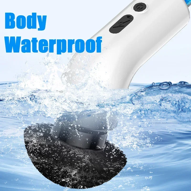 Xiaomi 9-in-1 Wireless Cleaning Brush Bathroom Shower Cleaning Brush 2H Dual Speed Rotating Waterproof Can Add Cleaning Fluid