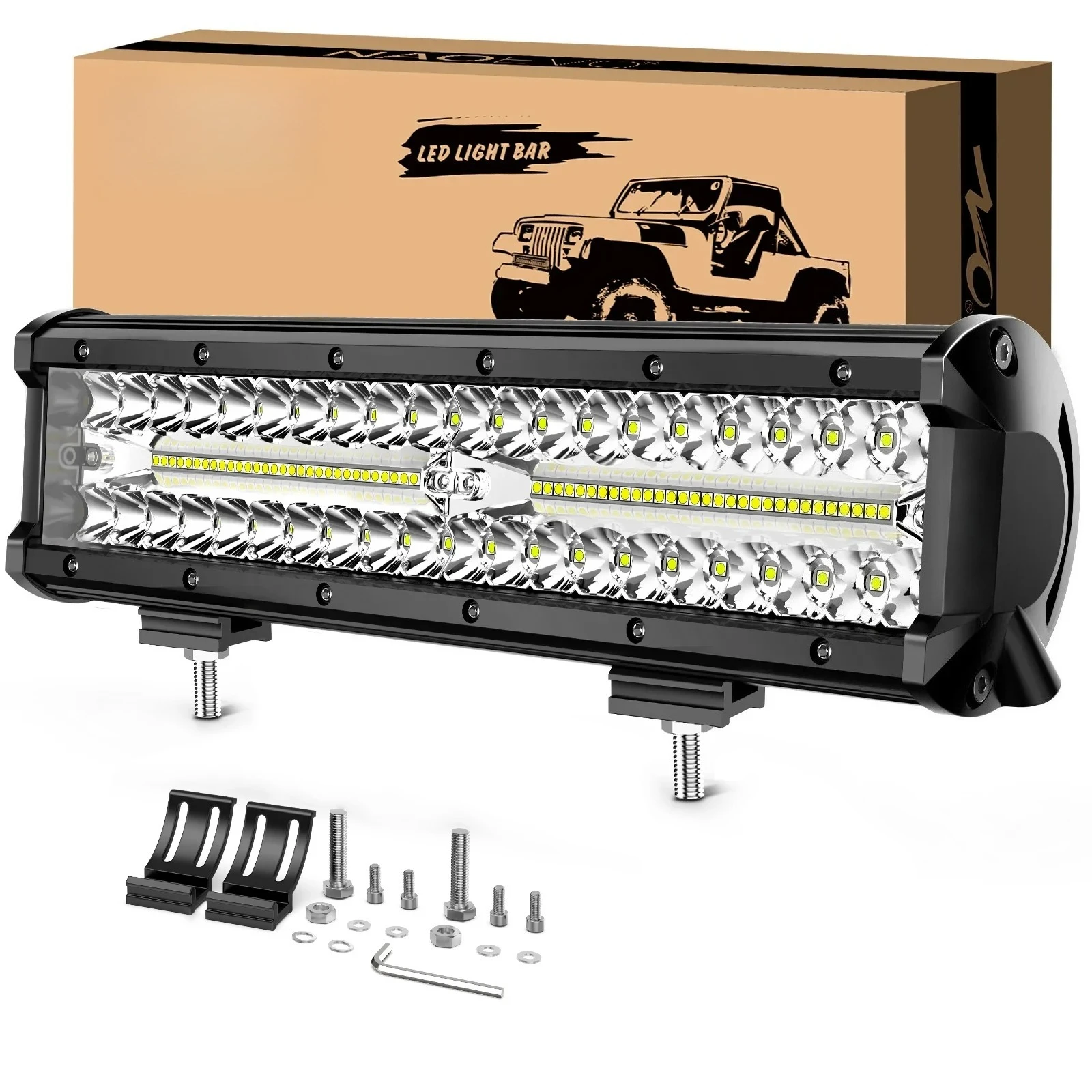 

12 Inch Car LED Light Offroad 4x4 Spotlights Fog Lamp WorkLight LED Bar For Truck Tractor Boat motorcycle Headlights