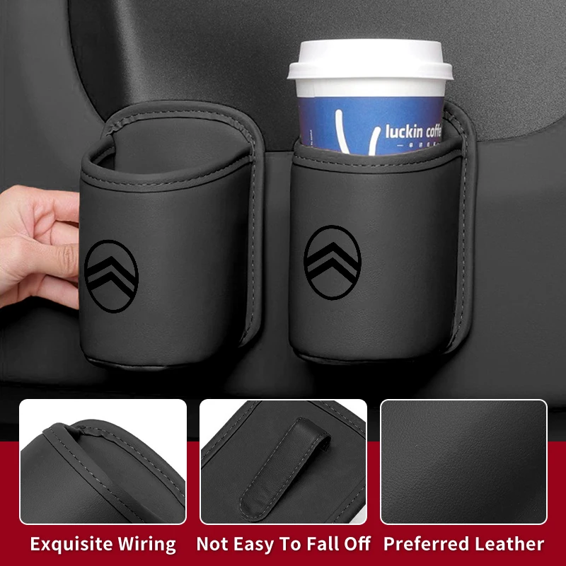 سيارة المقعد الخلفي حامل الكأس معلقة جبل شرب تخزين أصحاب اكسسوارات السيارات الداخلية لسيتروين C4 C3 C5 C1 C2 C-Elysee Berli