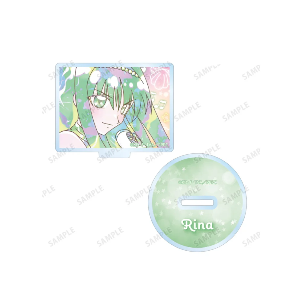 10cm Anime Cute Mermaid Melody Keychain Acrylic Stand Cosplay Characters Ornament Accessories Christmas Collection Gift