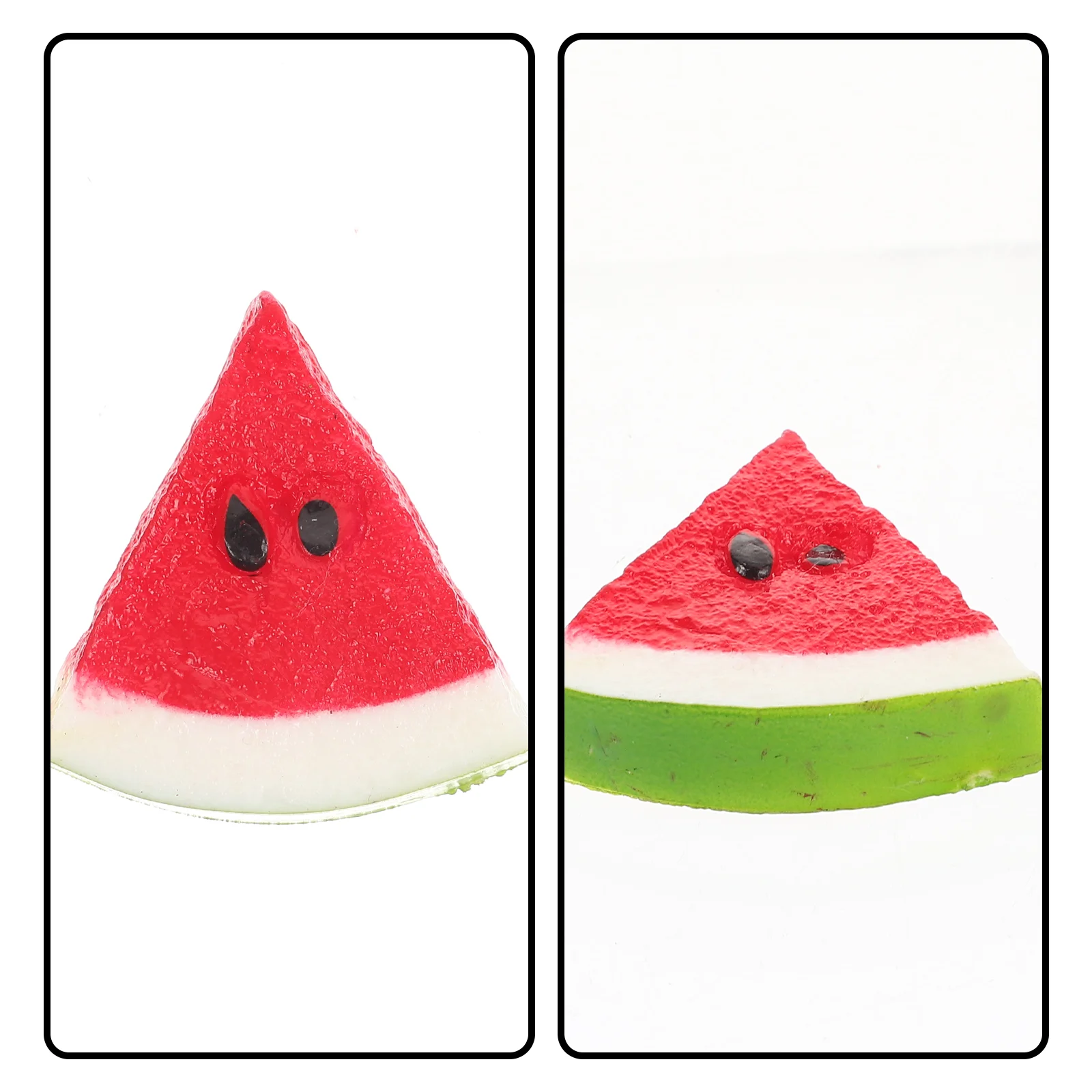 12 Pcs Simulated Watermelon Slices Fake Models Fruit Decor Plastic Photo Props Child