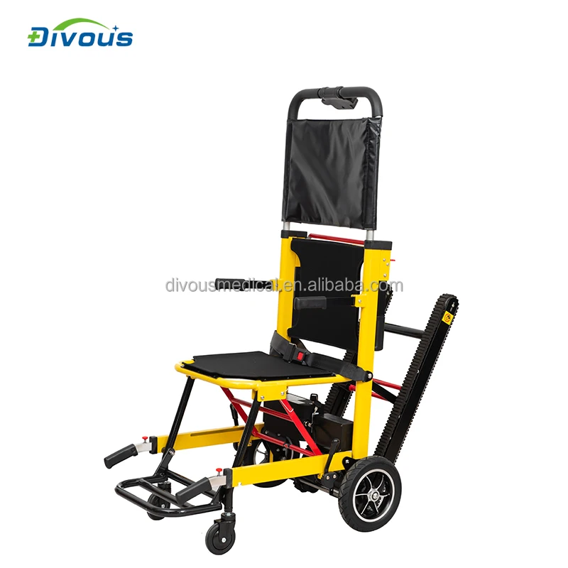 Rehabilitation elderly folding stair climbing wheelchair for stairs Therapy Electric Stair Climbing Wheelchair