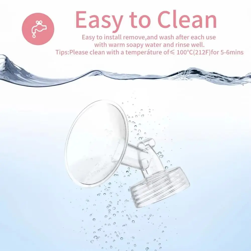 

Аксессуары для молокоотсоса с широким горлышком, сменные трехсторонние аксессуары для грудного вскармливания, профессиональный разъем, детали молокоотсоса