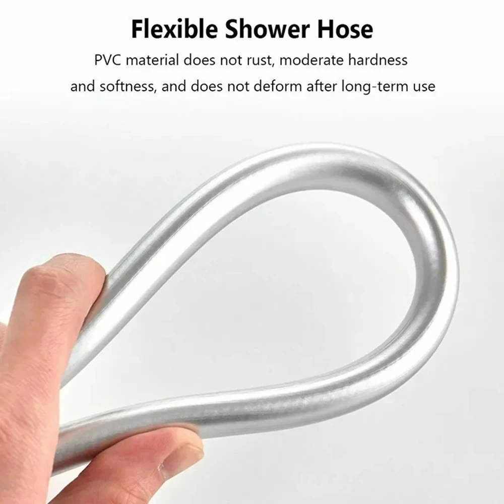 1.5/2.0/3.0M High Pressure Shower Hose Plumbing For Bathroom Accessories PVC Flexible Handheld Anti Winding GI/2 Universal Hose