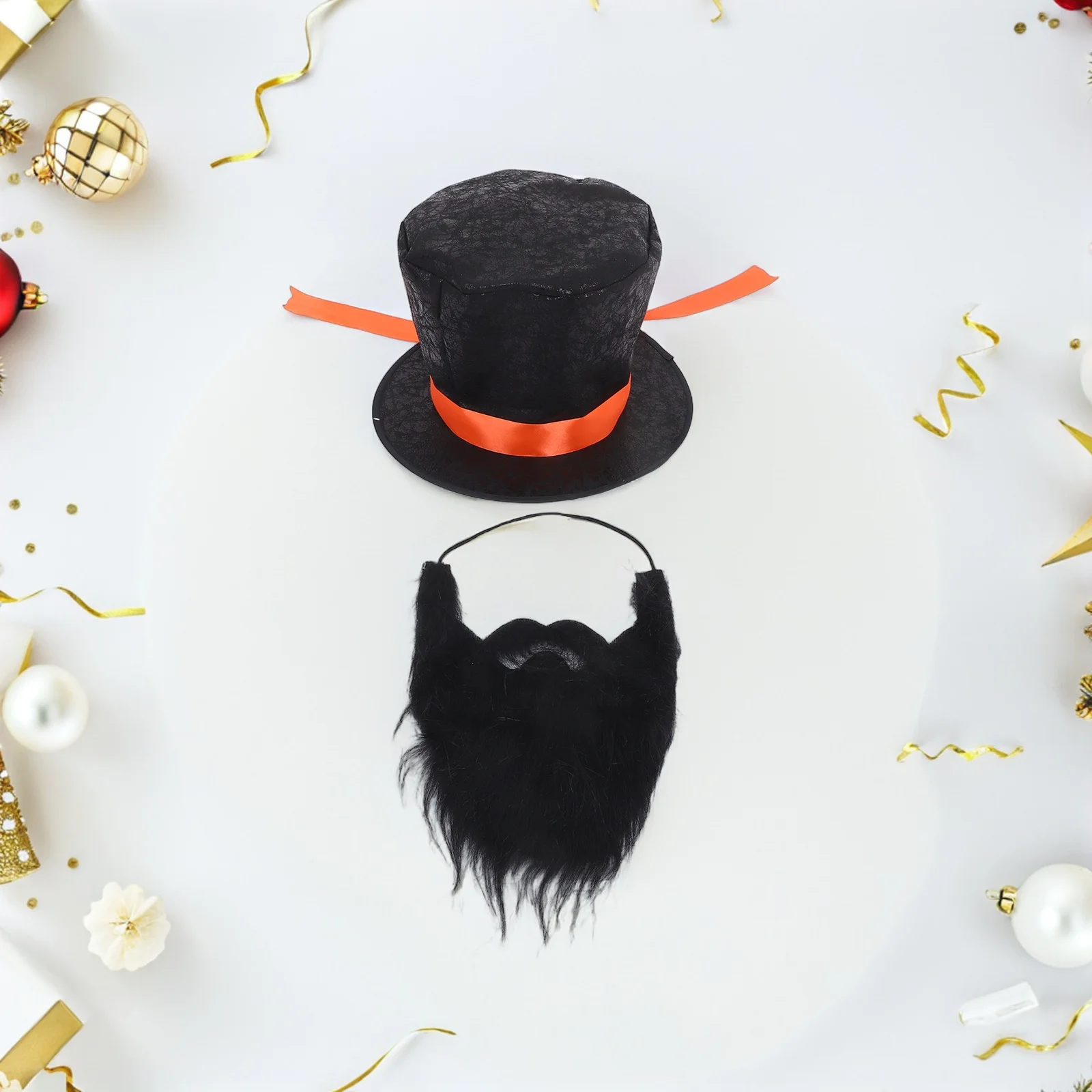 

1 set Black Top Hat For Men Women : Wizard Costume Party Hat Holiday Masquerade Prop Dance Show Accessory Unisex
