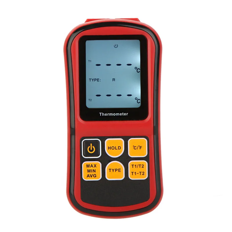 Efficient Digital Thermocouple Thermometer Featuring Dual Channels and Two K Type Probes for Accurate Temperature Readings