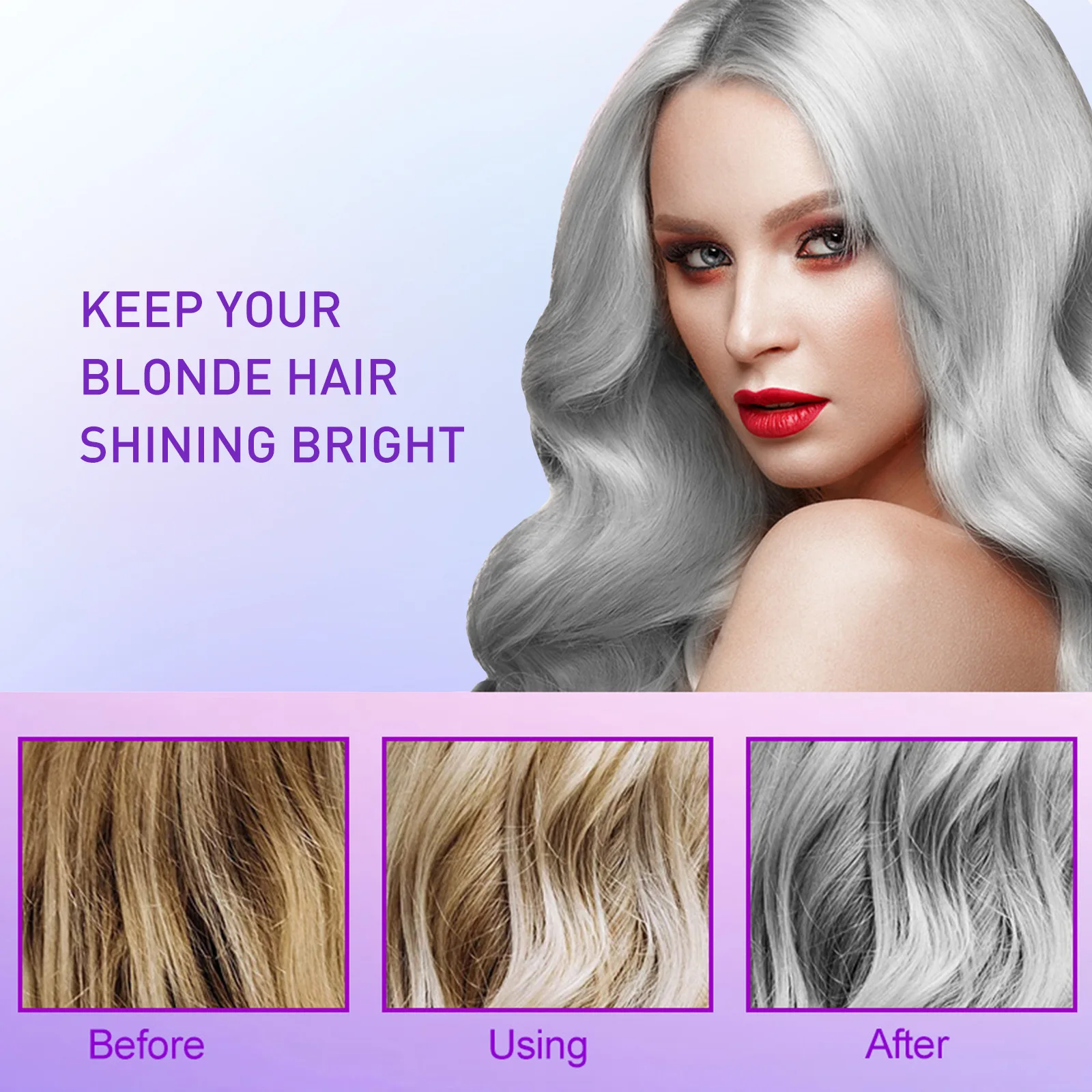 Шампунь для краски для волос с – обзор и цена Purple Toning Shampoo