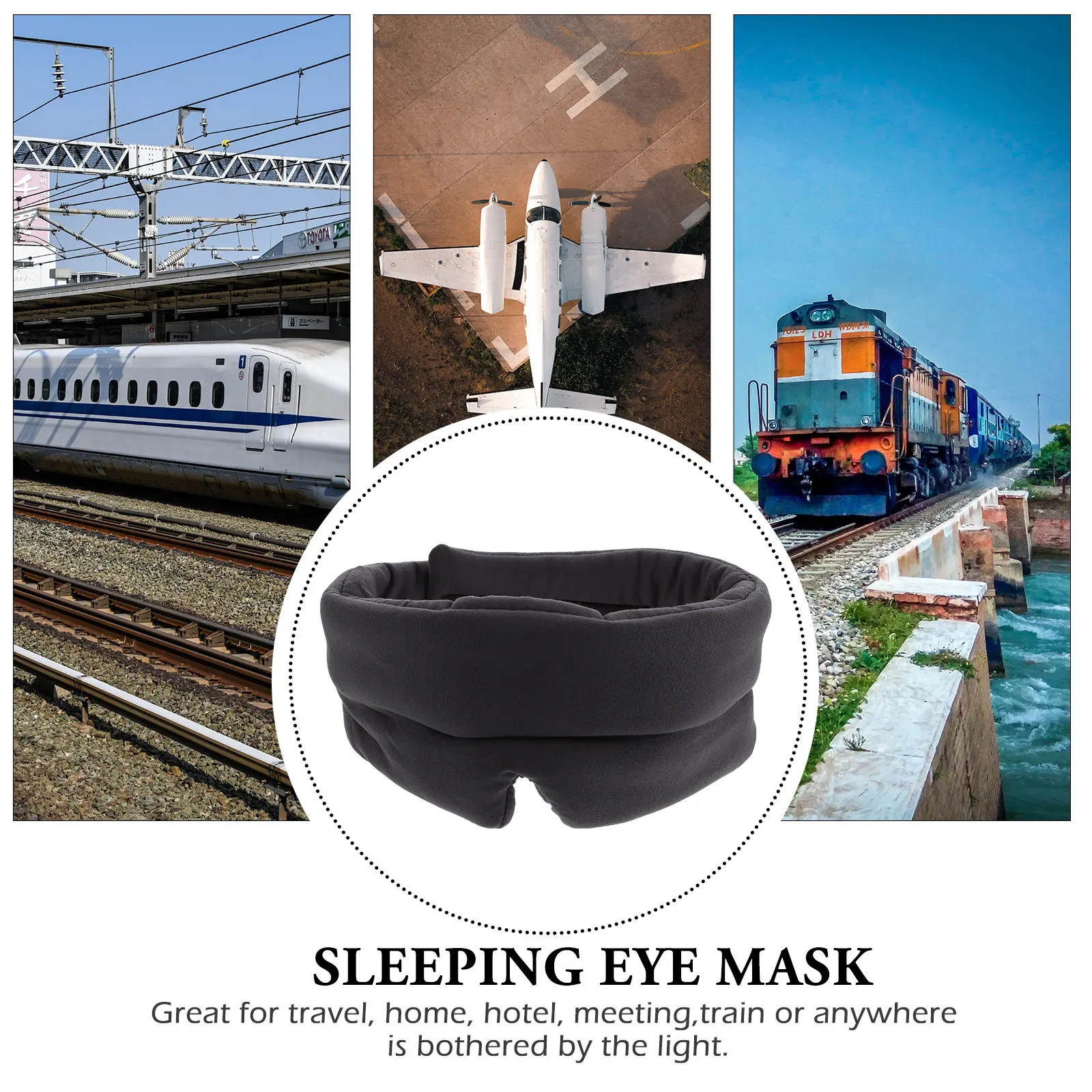 1Pcs Sleep Eye Mask Exquisite Simple Design Modal Cotton Material Gentle on Skin Comfortable Eye Shade for Home Office Nap