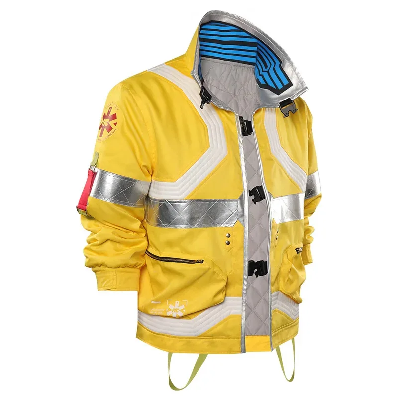 LCK01 데이비드 마르티네즈 코스프레 판타지아 의상 성인 남성용 재킷 펑크 코트 롤 플레잉 복장 할로윈 카니발 PaYh1@!