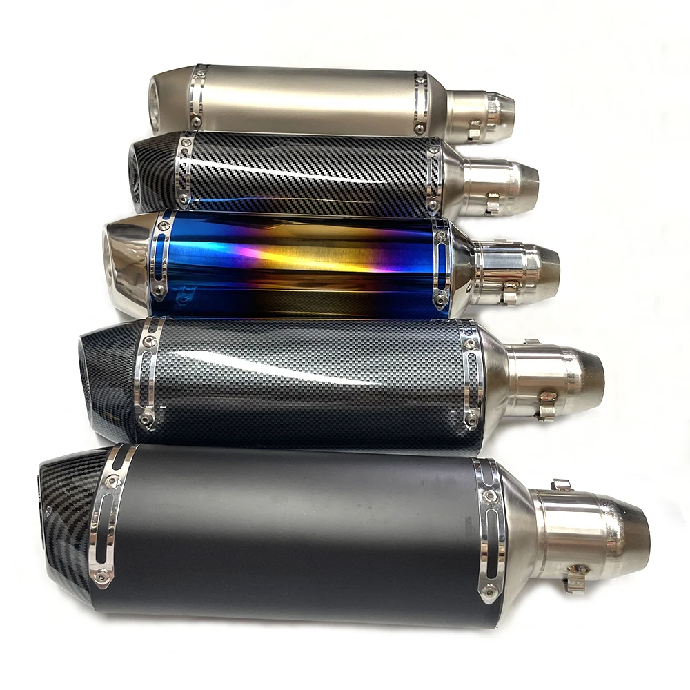 

Motorcycle Exhaust Muffler Pipe With DB Killer For Honda ZX6R ZX10 Z900 1000 CBR1000 51MM Universal 650 Z750 800 900 1000