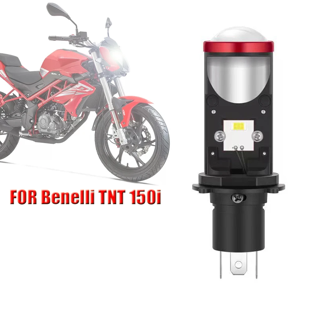 Motorcycle For Benelli TNT 150i High Low Beam HS1 1 PCS 6000K White LED Headlight Lens Bulbs H4