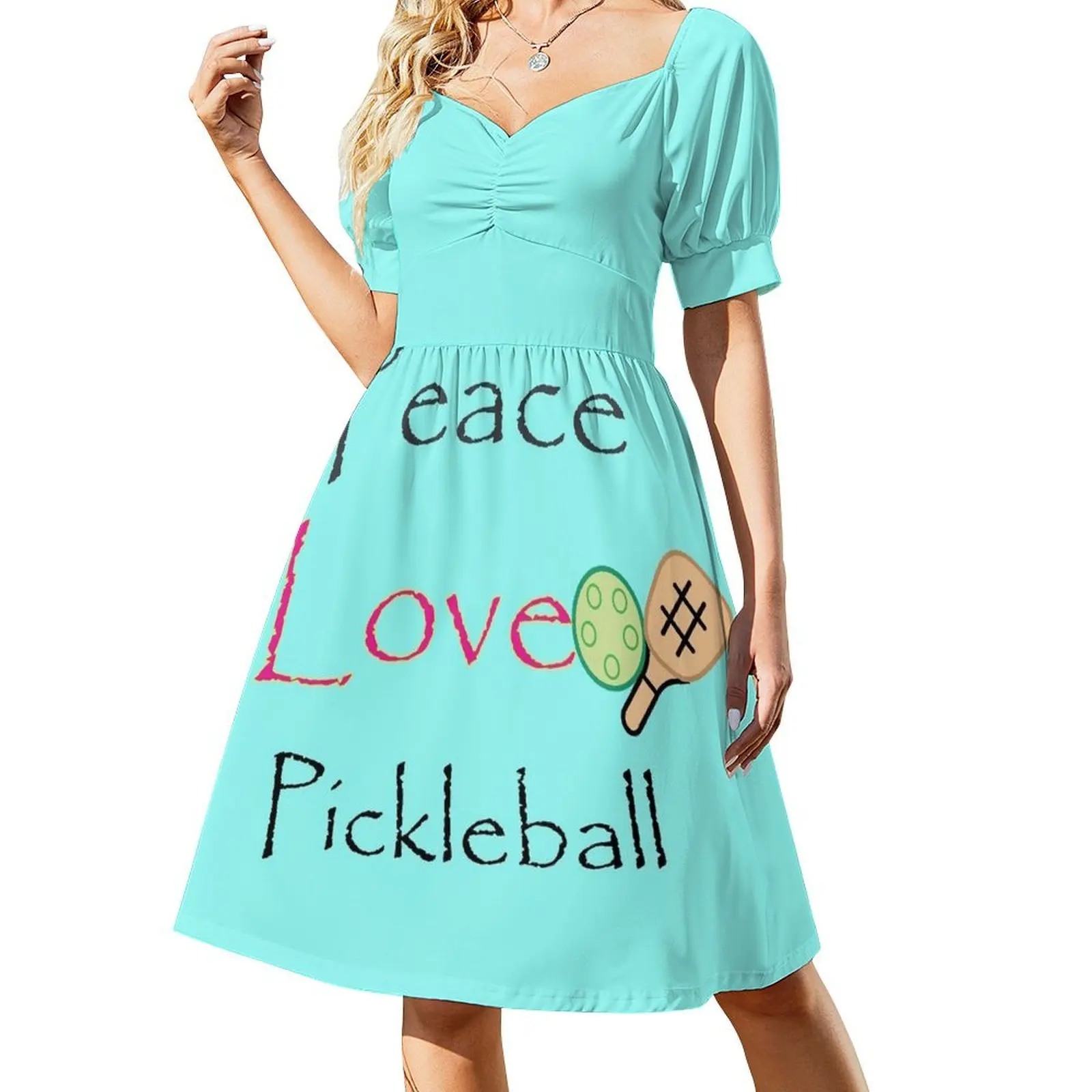 

Pickleball shirt, Peace love pickle, funny Pickleball, Pickleball vintage, Pickleball Designs Short Sleeved Dress