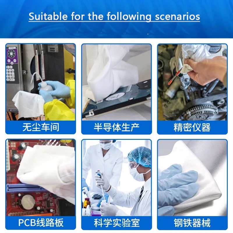 Solvent Printer Cleanroom Wiper Non Dust Cloth for Epson I3200 Seiko Konica Printhead Inkjet Printer Cleaning Tissue Wiping