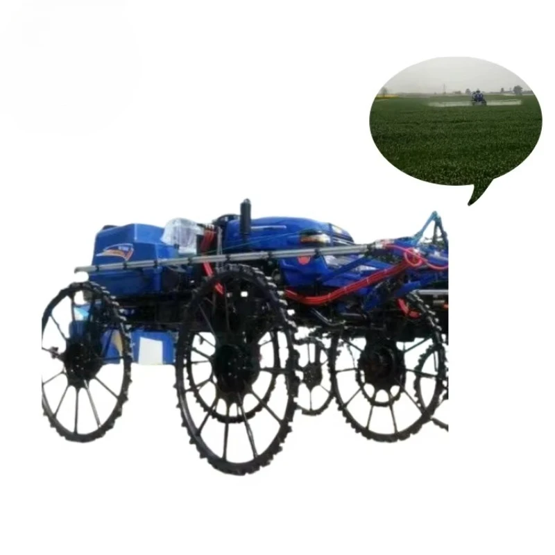 High Clearance Self Propelled Boom Sprayer Tall Crop Protection Machine For Corn Sugarcane Field Stop Plant Top Breaking