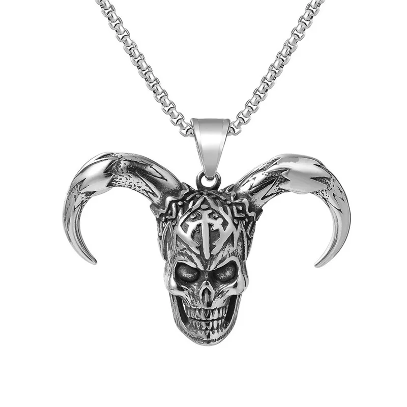 New Fashion Animal Pendant Necklace for Men - Lion/Tiger/Leopard Stainless Steel Hip Hop Jewelry Wholesale