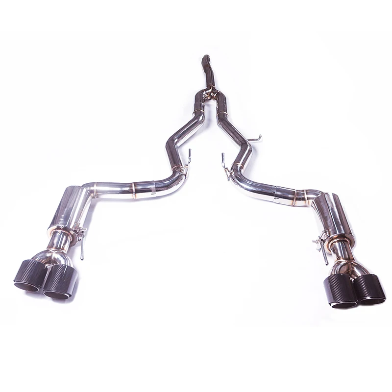 

High performance 3" tips stainless steel catback downpipe for For FORD MUSTANG EcoBoost 14UP 2.3T car exhaust pipest