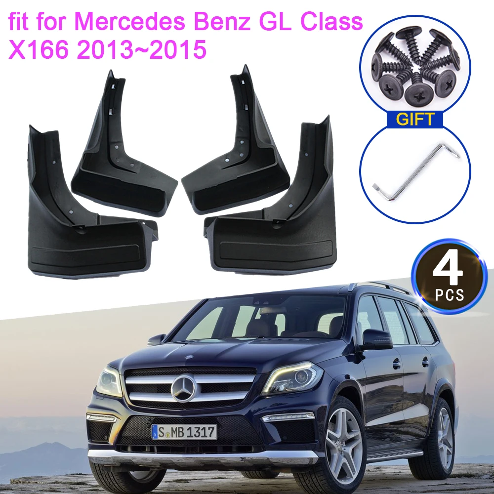 

for Mercedes Benz GL 450 350 Class X166 2013 2014 2015 Mud Upgrade Anti-splash Mudguards Front Wheels Fender Mudflap Accessories