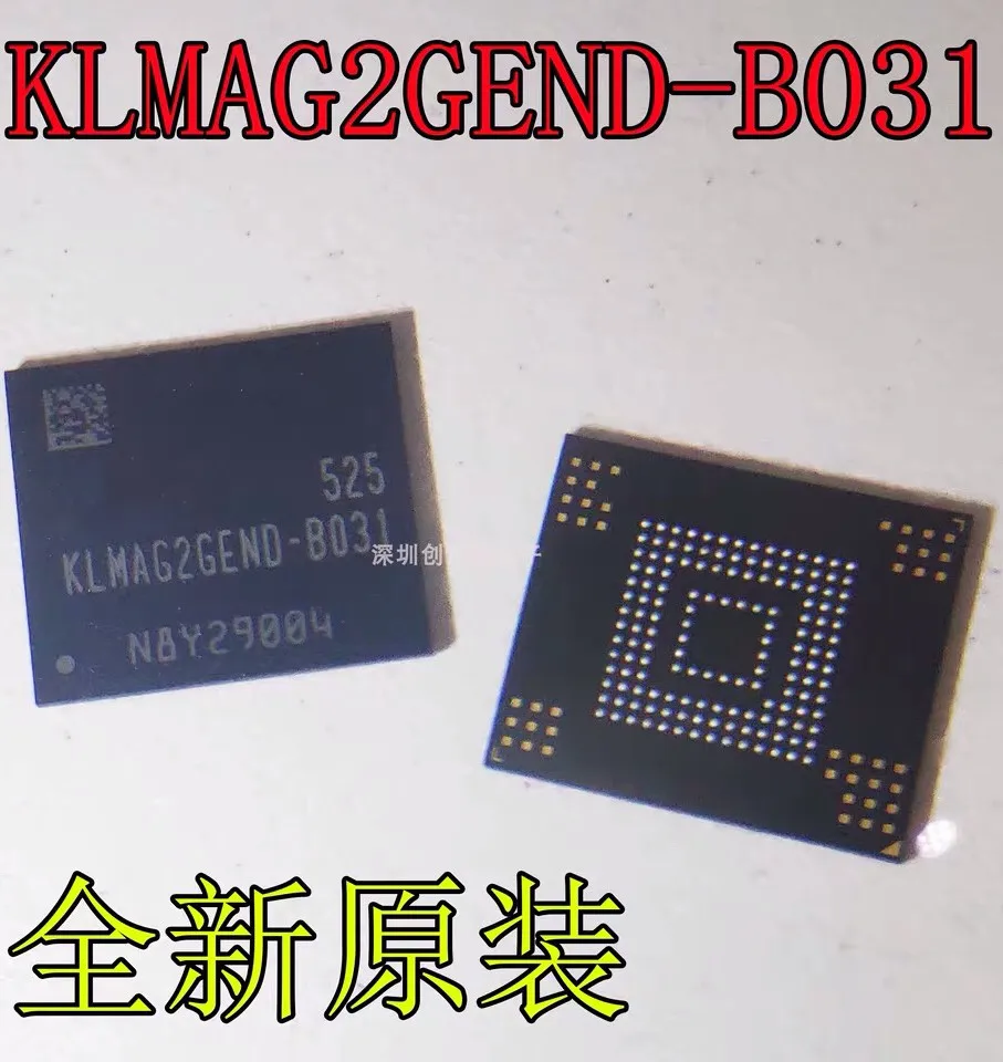 2PCS~100PCS/LOT   KLMAG2GEND-B031  BGA   16GB  EMMC  New original